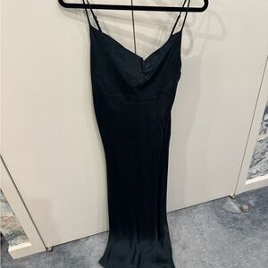 Zara Elegant Hunter Green Strapless Dress